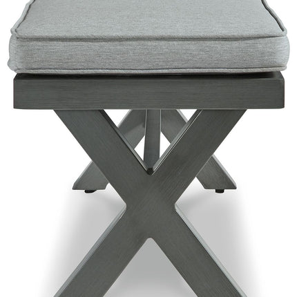 Elite Park - Gray - Bench With Cushion Signature Design by Ashley® 