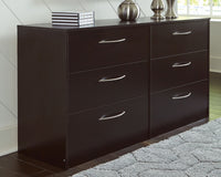 Thumbnail for Finch - Black - Six Drawer Dresser Signature Design by Ashley® 