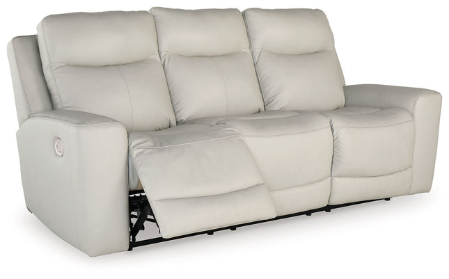 Mindanao - Coconut - 3 Pc. - Power Reclining Sofa, Power Reclining Loveseat With Console, Power Recliner Signature Design by Ashley® 