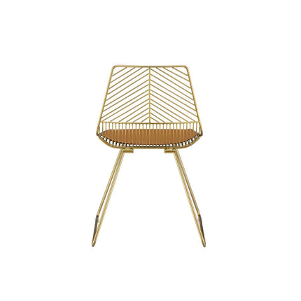 Faina - Side Chair (Set of 2) - Whiskey PU & Gold ACME 