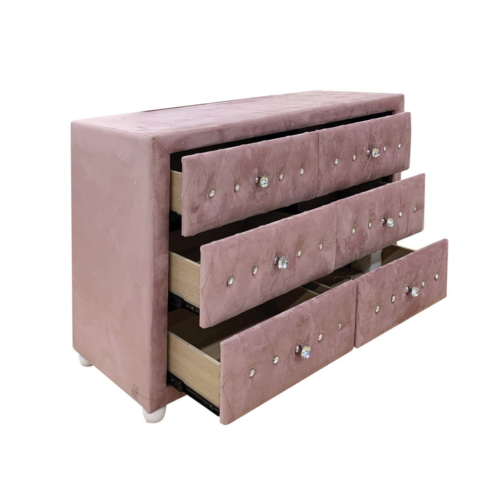 Reggie - Dresser - Pink Fabric ACME 