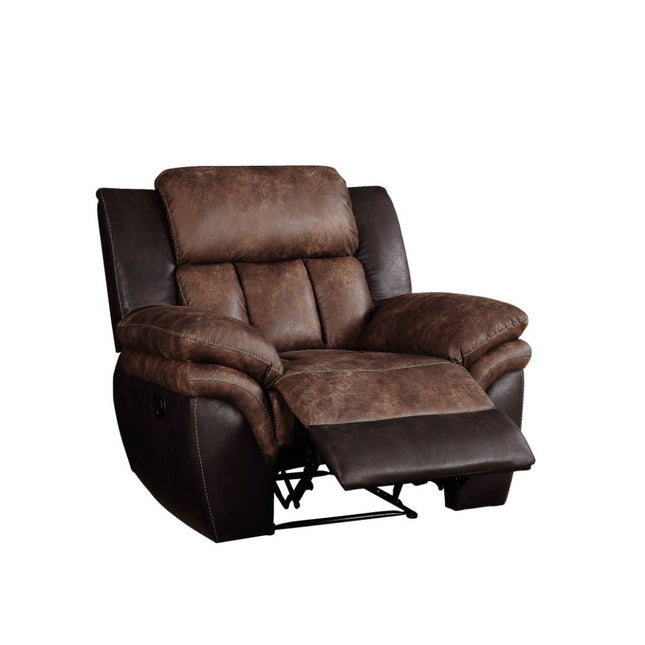 Jaylen - Recliner - Toffee & Espresso Polished Microfiber ACME 