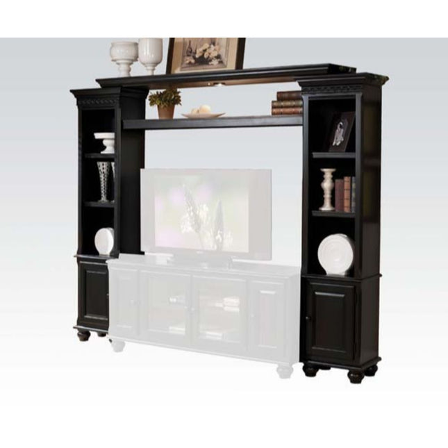 Ferla - Wood Entertainment Center - Black - Tony's Home Furnishings