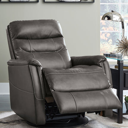 Riptyme - Quarry - Swivel Glider Recliner Ashley Furniture 