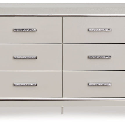 Zyniden - Silver - Six Drawer Dresser Signature Design by Ashley® 