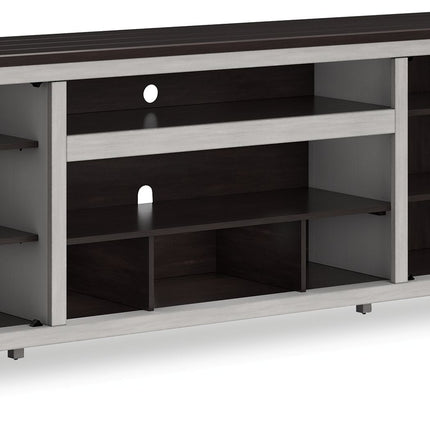 Darborn - Gray / Brown - Xl TV Stand W/Fireplace Option Signature Design by Ashley® 