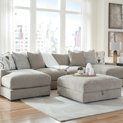 Aslan Court - Sectional With Ottoman Set Benchcraft® 