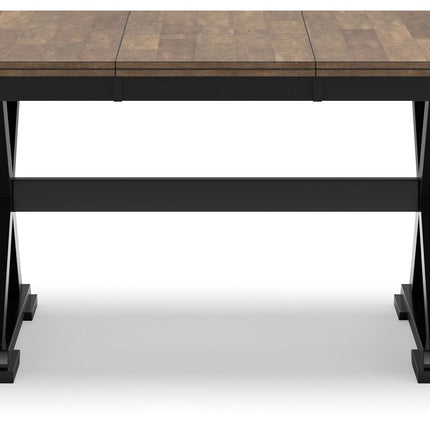 Wildenauer - Brown / Black - Rectangular Dining Extension Table Signature Design by Ashley® 