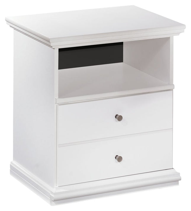 Bostwick - White - One Drawer Night Stand Ashley Furniture 