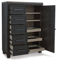 Thumbnail for Foyland - Black / Brown - Door Chest - Tony's Home Furnishings