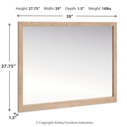 Cielden - Tan - Bedroom Mirror - Tony's Home Furnishings