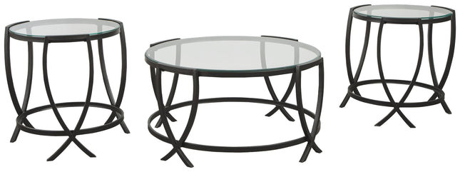 Tarrin - Black - Occasional Table Set (Set of 3) Ashley Furniture 