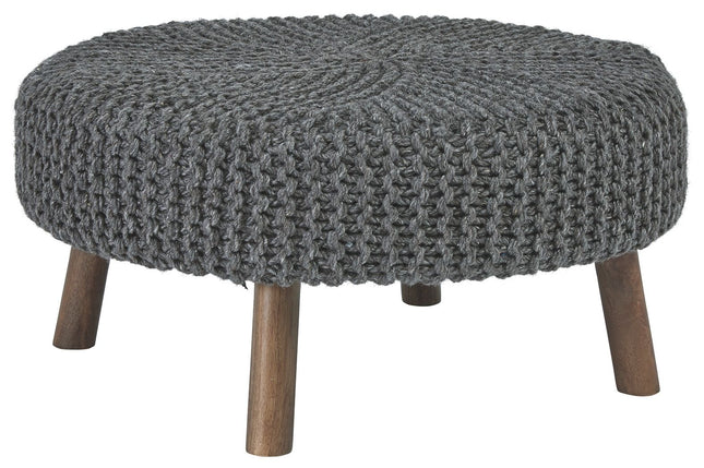 Jassmyn - Charcoal - Oversized Accent Ottoman Ashley Furniture 