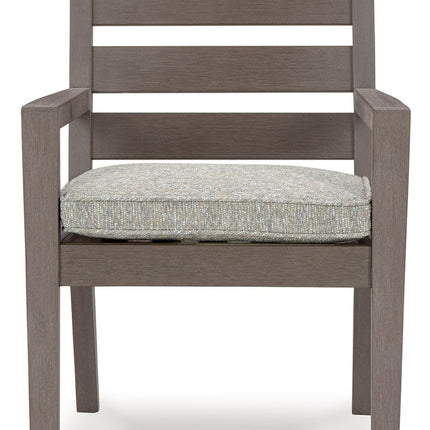 Hillside Barn - Gray / Brown - Arm Chair With Cushion (Set of 2) Signature Design by Ashley® 