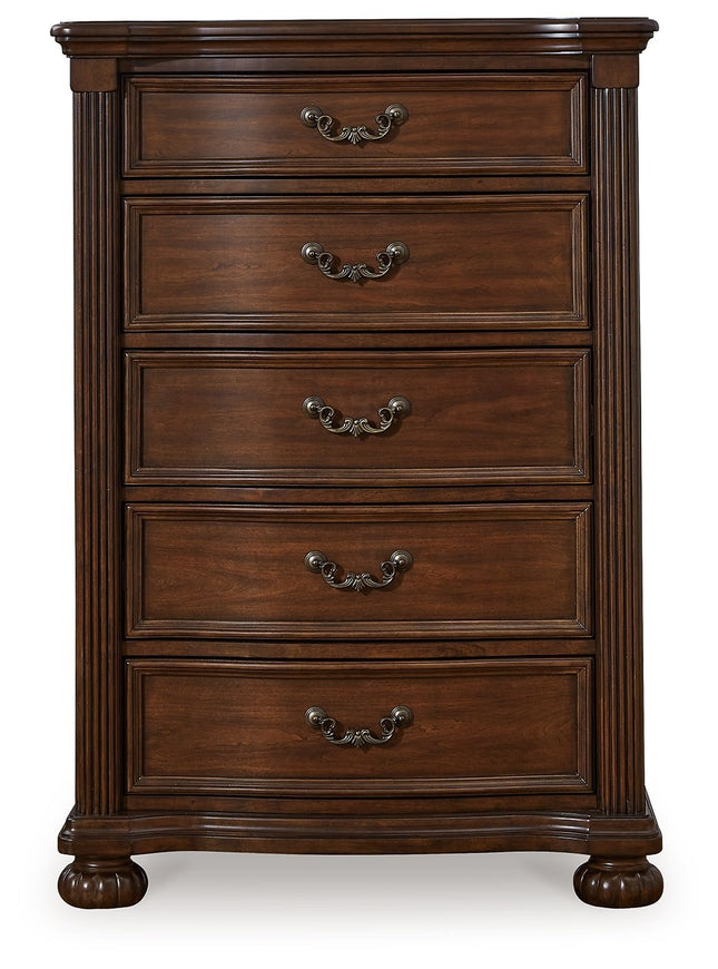 Lavinton - Brown - Five Drawer Chest Signature Design by Ashley® 