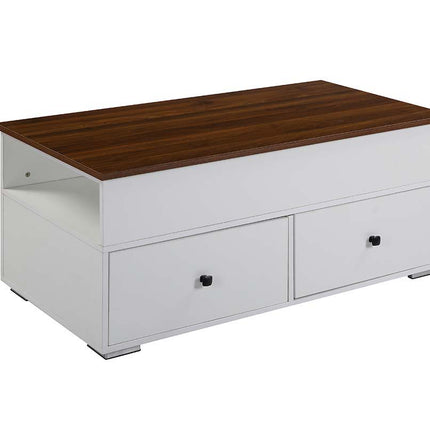 Readen - Coffee Table - White & Walnut Finish ACME 