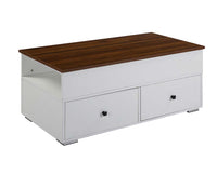 Readen - Coffee Table - White & Walnut Finish - Tony's Home Furnishings