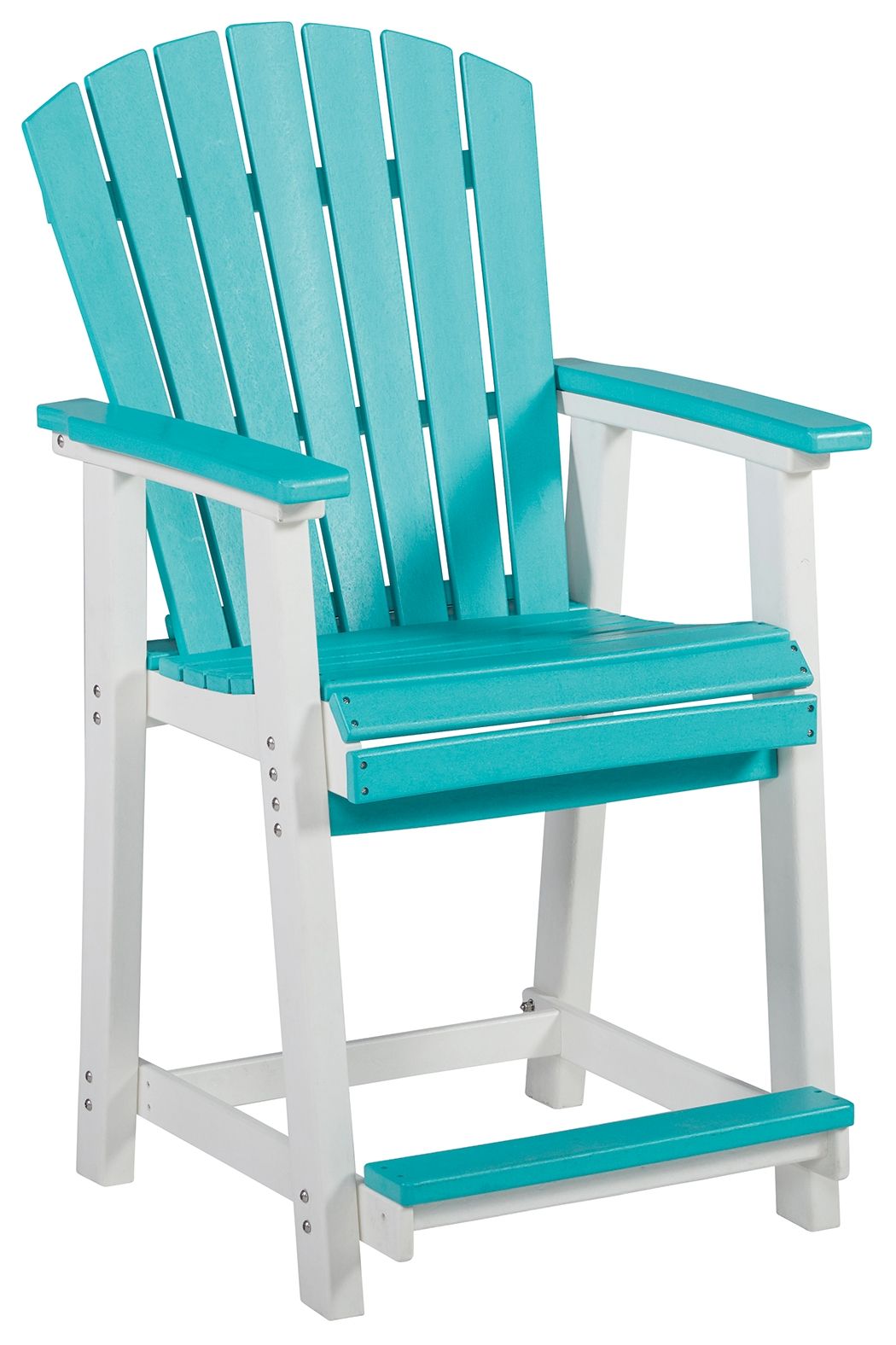 Eisely - Turquoise / White - Barstool (Set of 2) - Tony's Home Furnishings
