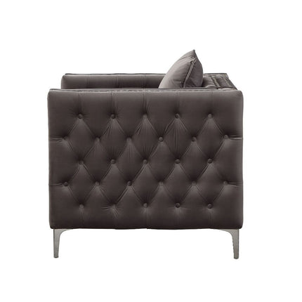 Gillian II - Chair - Dark Gray Velvet ACME 