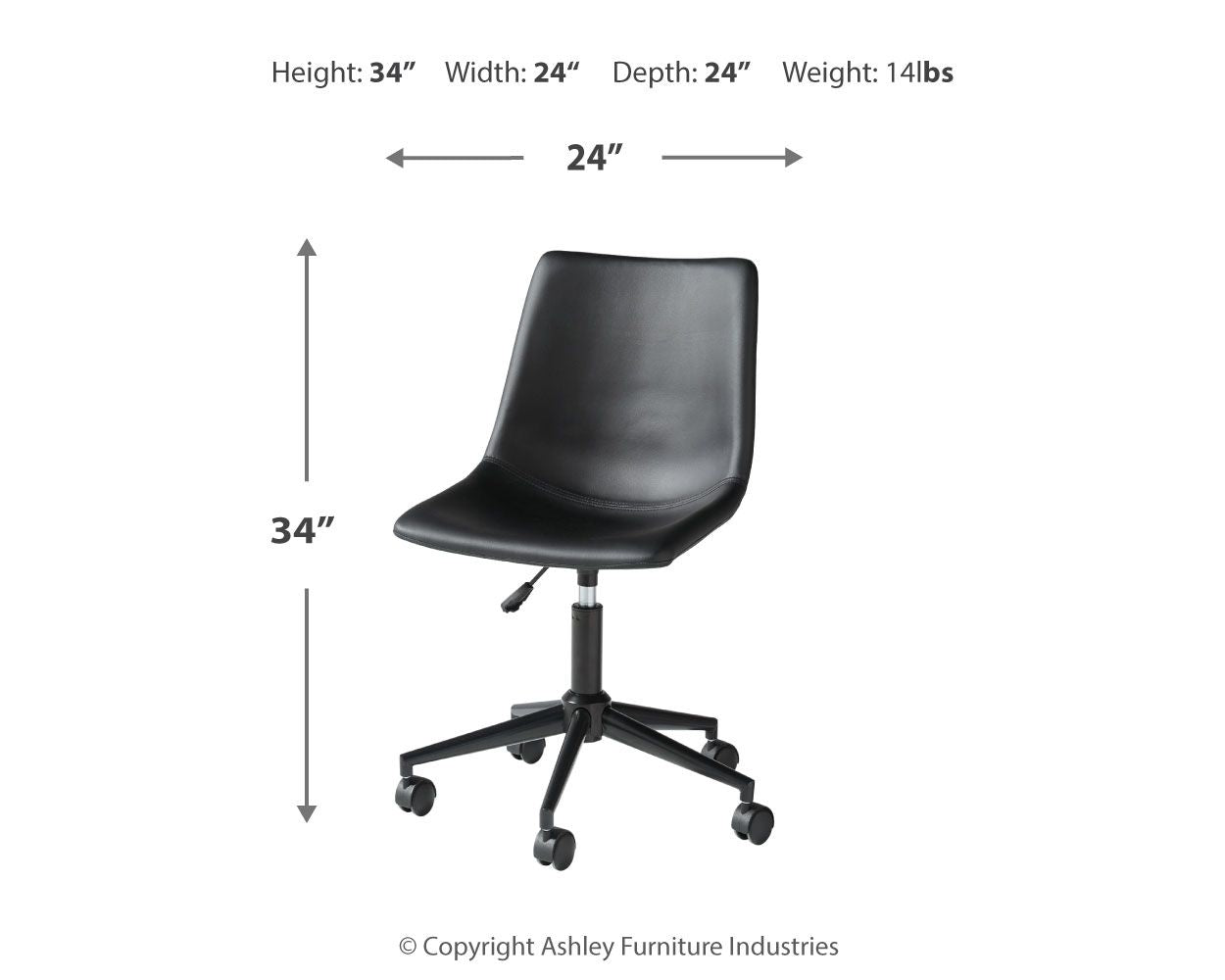 Office - Swivel Desk Chair - Tony's Home Furnishings