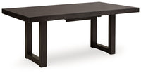 Neymorton - Dark Grayish Brown - 7 Pc. - Rectangular Extension Table, 6 Side Chairs Signature Design by Ashley® 