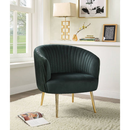 Sigurd Accent Chair - Green & Gold ACME 