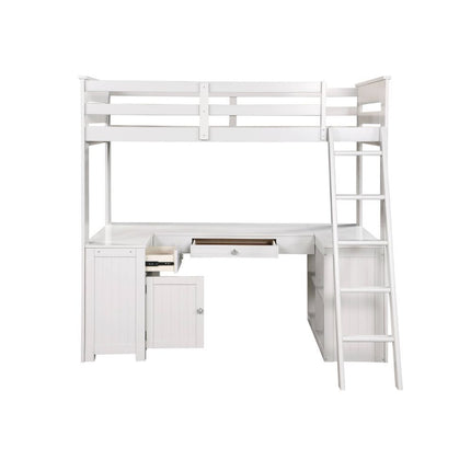 Ambar - Loft Bed - Light Gray ACME 