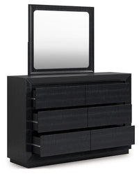 Londer - Black - Dresser And Mirror
