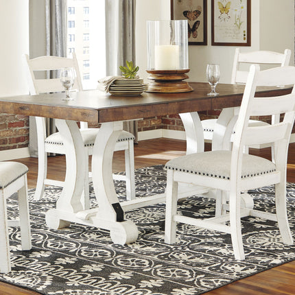 Valebeck - White / Brown - Rectangular Dining Room Table Signature Design by Ashley® 