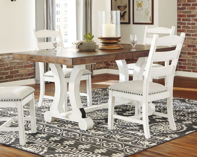 Valebeck - White / Brown - Rectangular Dining Room Table Signature Design by Ashley® 