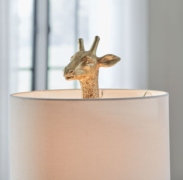 Ferrison - Gold Finish - Poly Table Lamp Signature Design by Ashley® 