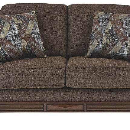 Miltonwood - Teak - Loveseat Ashley Furniture 