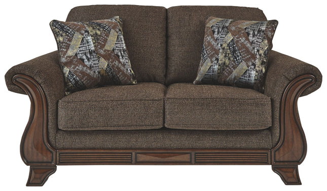 Miltonwood - Teak - Loveseat Ashley Furniture 