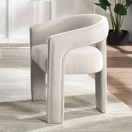 Gamarya - Side Chair (Set of 2) - White Chenille ACME 