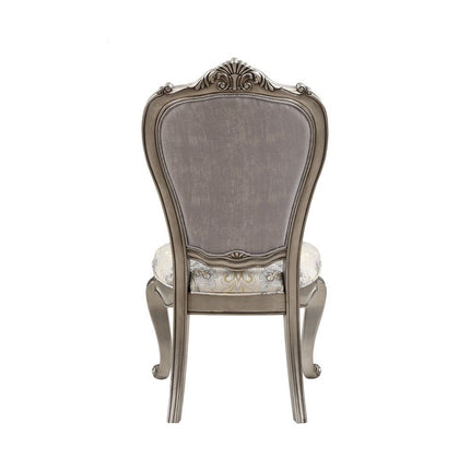 Ariadne - Side Chair (Set of 2) - Velvet & Antique Platinum ACME 