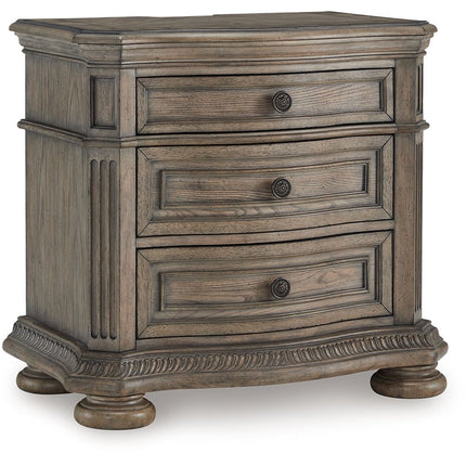 Ardenfield - Light Brown - Three Drawer Night Stand Signature Design by Ashley® 