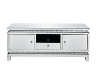 Lotus - TV Stand - Mirrored & Faux Crystals - Tony's Home Furnishings