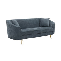 Nakendra - Sofa With 2 Pillows - Cobalt Gray - Tony's Home Furnishings