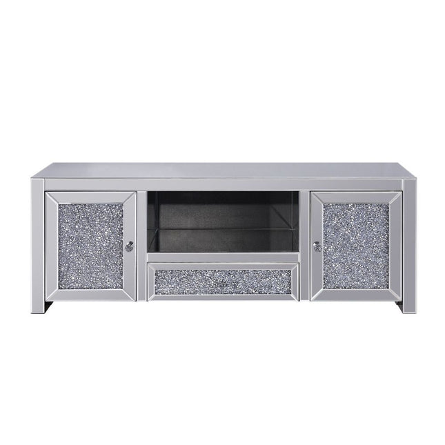 Noralie - TV Stand - Mirrored & Faux Diamonds - 22" ACME 