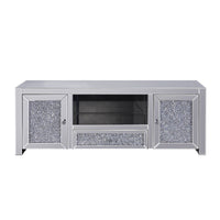 Noralie - TV Stand - Mirrored & Faux Diamonds - 22