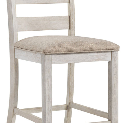 Skempton - White - Upholstered Barstool (Set of 2) Signature Design by Ashley® 