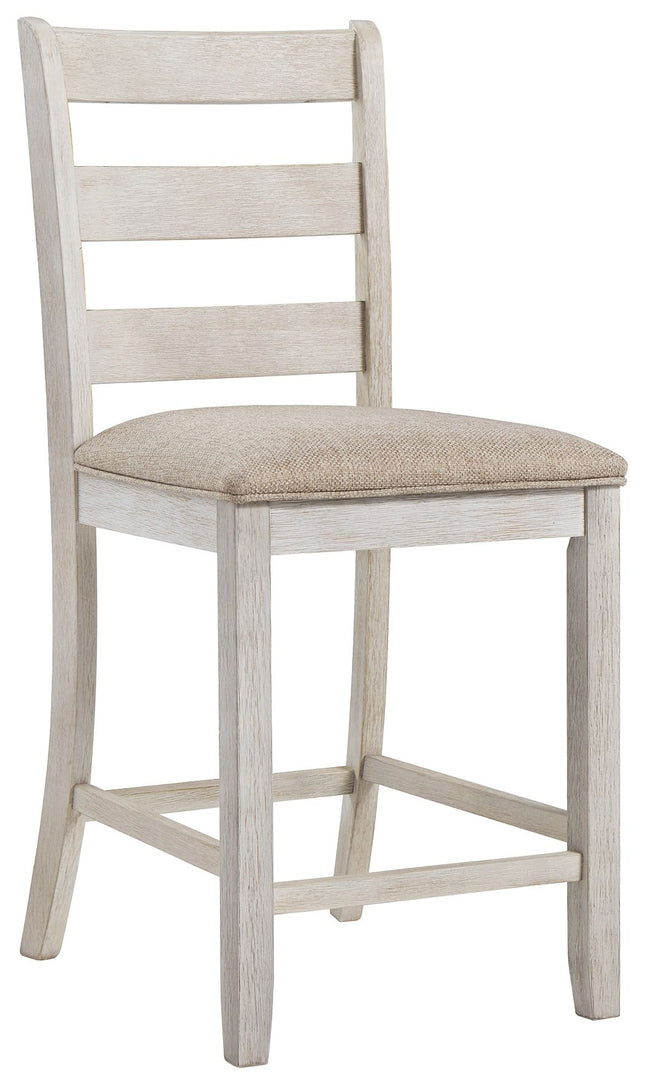 Skempton - White - Upholstered Barstool (Set of 2) Signature Design by Ashley® 