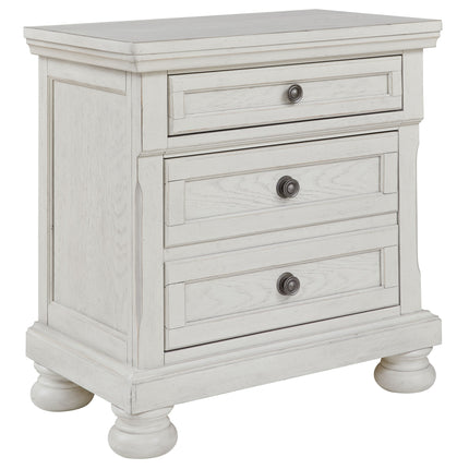 Robbinsdale - Antique White - Two Drawer Night Stand Signature Design by Ashley® 