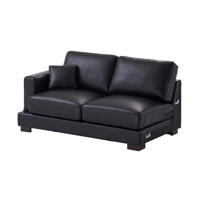 Geralyn - Sectional Sofa With 2 Pillows - Black ACME 