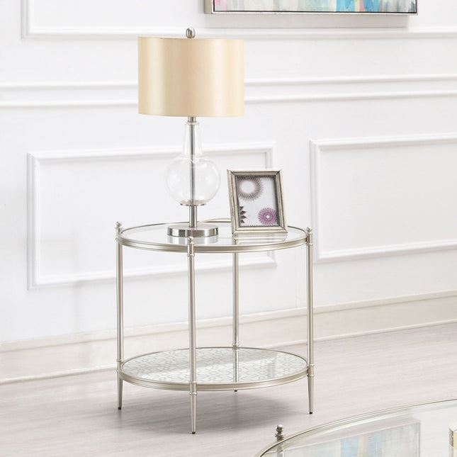 Zaba - End Table - Pearl Silver - Tony's Home Furnishings