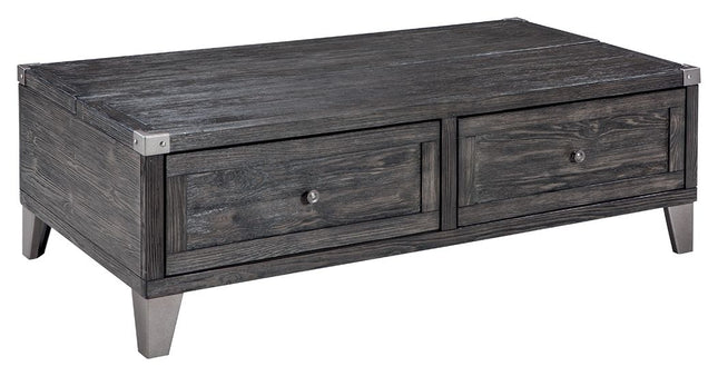 Todoe - Dark Gray - Lift Top Cocktail Table Ashley Furniture 