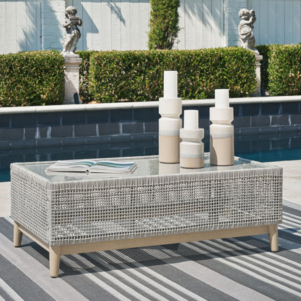 Seton Creek - Gray - Rectangular Cocktail Table Signature Design by Ashley® 