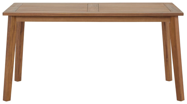 Janiyah - Light Brown - Rectangular Dining Table Signature Design by Ashley® 