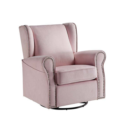 Tamaki - Swivel Chair - Pink Fabric ACME 