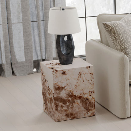 Fultan - End Table - Engineered Stone Finish ACME 